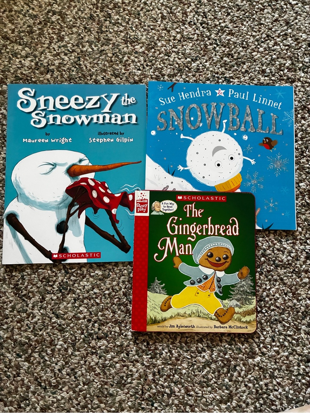 Scholastic Holiday Picture Books — Blue & Green Covers